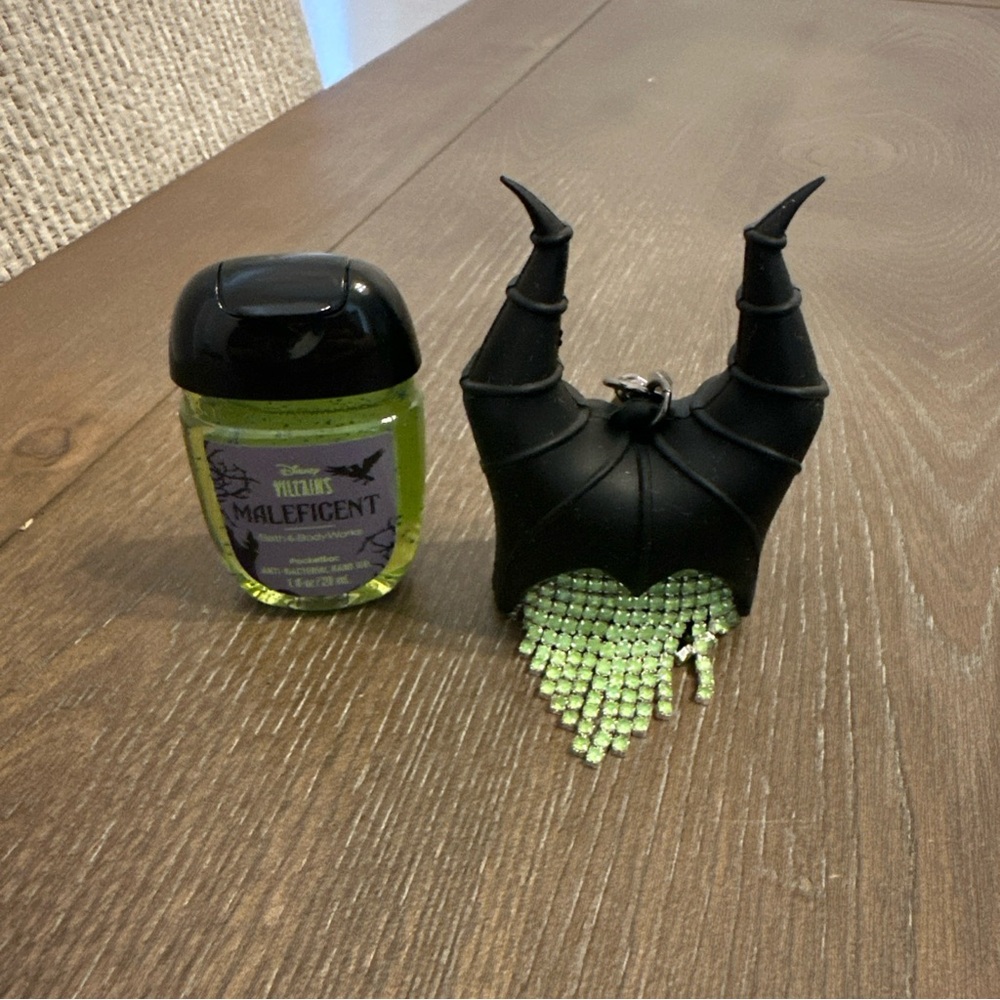 New Maleficent Bling PocketBac Sanitizer Holder + Sanitizer BBW Disney Villains‎